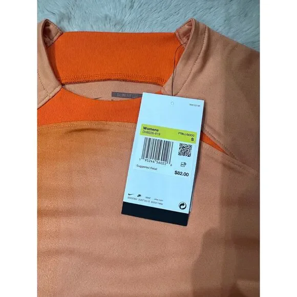 Nike women's small Football Soccer Goal Keeper futbol Jersey orange DH8226-819 - Picture 5 of 7